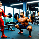 헬스트레이너 PT 이벤트 아이디어 - Superhero Strength Training**

"A diverse group of adults in superhero costumes, fully clothed in ap...